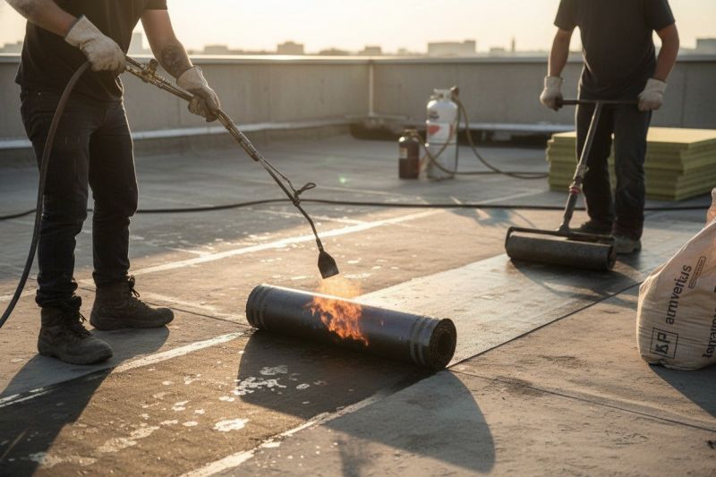 Flat Roof Tar Repair